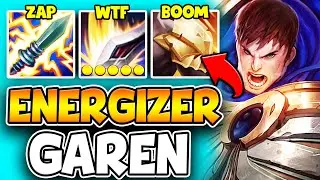 This Garen build ZAPS your whole health bar with Q (ELECTRIC SWORD)