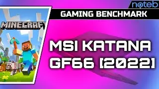 MSI KATANA GF66 (2022) - Minecraft Gameplay Test (i5-12500H, RTX 3050)