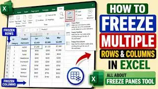 How to Freeze Multiple Rows and Columns in Excel - All About Freeze Panes Tools Excel