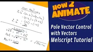 Create Pole Vector Control with Vectors Melscript Tutorial- How2Animate