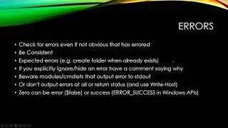 Writing Robust Powershell Code