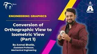 Conversion of Orthographic View to Isometric View (Part 1) | Engineering Graphics | S Chand Academy