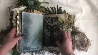 CHUNKY Grungy Forest Fairy Junk Journal Flip Through (Sold, thank you!)