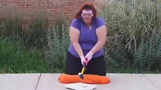 If she wanted to break the scale all she had to do was use it