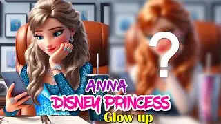 Princess Anna glow up transformation | Elsa Anna Frozen Make Up | Cartoon art