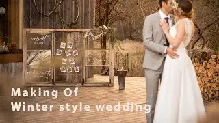 Making Of Winter styled wedding