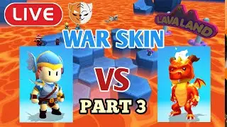LIVE STUMBLE GUYS - WAR SKIN MANUSIA VS MONSTER PART 3 FINAL