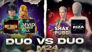 🔥 NOT SHAXA, DEVID GAMER vs M27 RIZA, SHAX PUBG 🥶 / 2vs2 tdm m24, Kim yutdi? 🧐