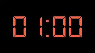 Timer 1 Menit Digital Font  - Coral HD No Copyright