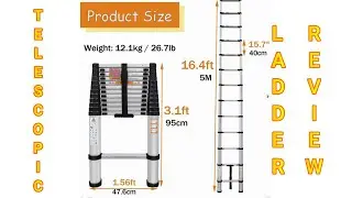 TELESCOPIC LADDER & SAFETY RUBBER BASE MAT REVIEW.