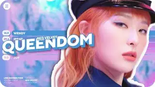 Red Velvet - Queendom Line Distribution (Color Coded)