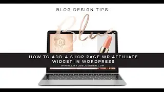 How to Add a Shop Page WP Affiliate Widget to Wordpress