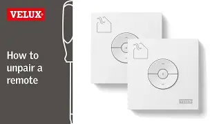 VELUX How to unpair a remote