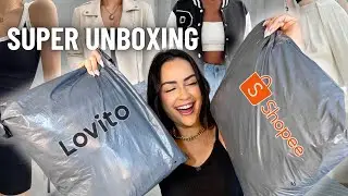 COMPREI MUITA ROUPA BARATA DA SHOPEE | Super unboxing LOVITO!!!