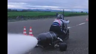WATER ROCKET TRIKE ǀ Previous tests at 145 km/h, 219 km/h and 245 km/h
