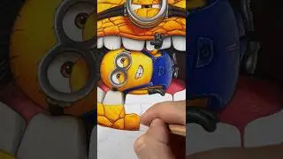 🍌🤓 #art #drawing #minions #despicableme4 #despicableme