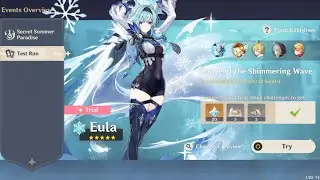 Test Run 3.8 ▢ EULA [main DPS] ▢ Dance of the Shimmering Wave [GENSHIN IMPACT]