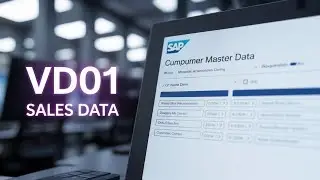 01  Customer Master Data T-Code VD01