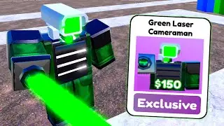 The Green Laser Cameraman Is Insane In Toilet Tower Defense