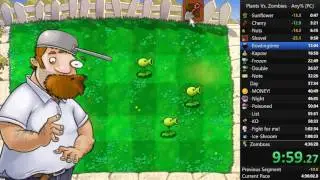 Plants vs Zombies Any% PC Speedrun in 