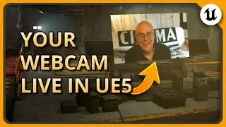 Add Live Webcam Video into your UNREAL ENGINE scene (UE5 Media Texture Tutorial)