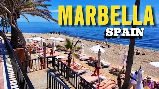 Marbella Spain 🇪🇸 2024 Beautiful City and Beach Walk 4K Malaga