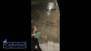 Cagliari, perdita d’acqua in via Guido Reni