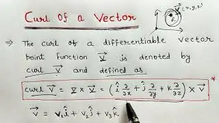 curl of a vector || how to find curl of vector