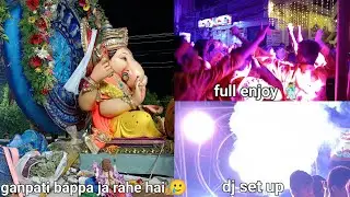 ganpati bappa jaraha 🥲 /full enjoy and dance #video #viralvideo