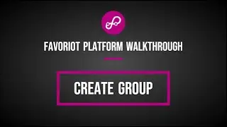 Favoriot Platform Walkthrough - Create Group