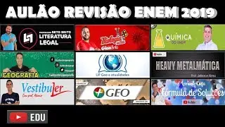 Aulão REVISÃO Enem 2019  Team Edutubers  