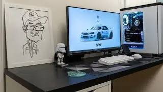 MY Gaming Desk Setup 2022 | Black and White Edition