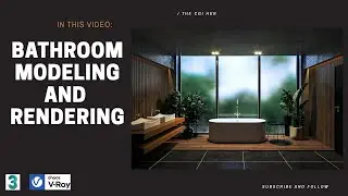 Modern Bathroom Design | Model and Render in 3ds max vray #vray #3dsmax #archviz