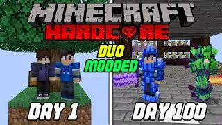 We Spent 100 Days in Modded SkyBlock Minecraft... Here's What Happened
