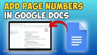 How to Add Page Numbers in Google Docs