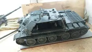 Су 122-54 из пластилина в разрезе, покраска и угарный экипаж