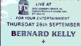 Bernard Kelly Live Backstreet Studio Artist 1993