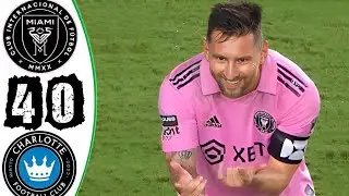 Inter Miami vs Charlotte ( 4-0 ) | Highlights and All Goals | Leagues Cup 2023