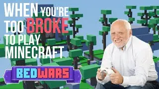 Roblox Bedwars: When you're too BROKE to play Minecraft...