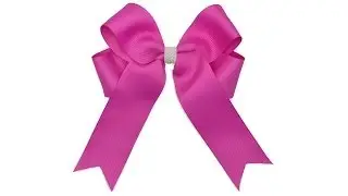 How To Make An Easy Four Loop Tails Down Grosgrain Ribbon Hair Bow