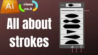 Adobe illustrator Class no.8  All About Strokes