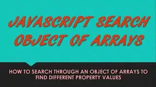 Search through array of objects
