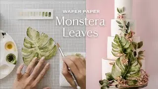 Make EASY Wafer Paper Monstera Leaves (in 10 minutes!) + Learn about Wafer Paper Thickness☘️
