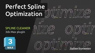 Spline Cleaner 3dsmax plugin - Optimize, Normalize Spline, Reduce Number of Vertices