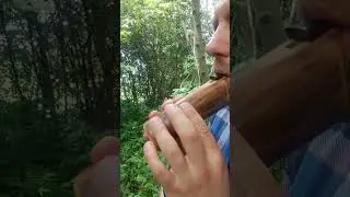 Wooden ocarina in G. made from ash tree