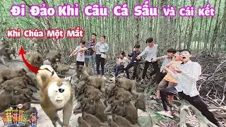 Lần Đầu Đi Đảo Khỉ Cần Giờ Gặp Khỉ Chúa Câu Cá Sấu Cùng Xúc Xích Heo Cao Bồi [ Trang And Vinh ]