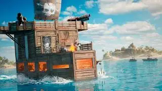 ВАЙП на ПЛОТУ в СОЛО! НА ОФИЦИАЛЬНОМ СЕРВЕРЕ в РАСТ / RUST