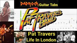 Life In London - Pat Travers - Guitar + Bass TABS Lesson (Request)