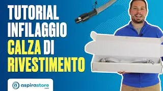 Infilaggio e sfilaggio tessuto calza di rivestimento per tubo aspirazione centralizzata: procedura