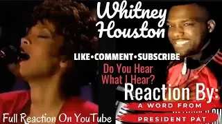 Whitney Houston - Do You Hear What I Hear - (Johnny Carson, 1990) -REACTION VIDEO